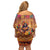 Mexico Day Of The Dead Family Matching Off Shoulder Short Dress and Hawaiian Shirt Día de los Muertos Catrina - Wonder Print Shop