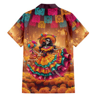 Mexico Day Of The Dead Family Matching Summer Maxi Dress and Hawaiian Shirt Día de los Muertos Catrina - Wonder Print Shop
