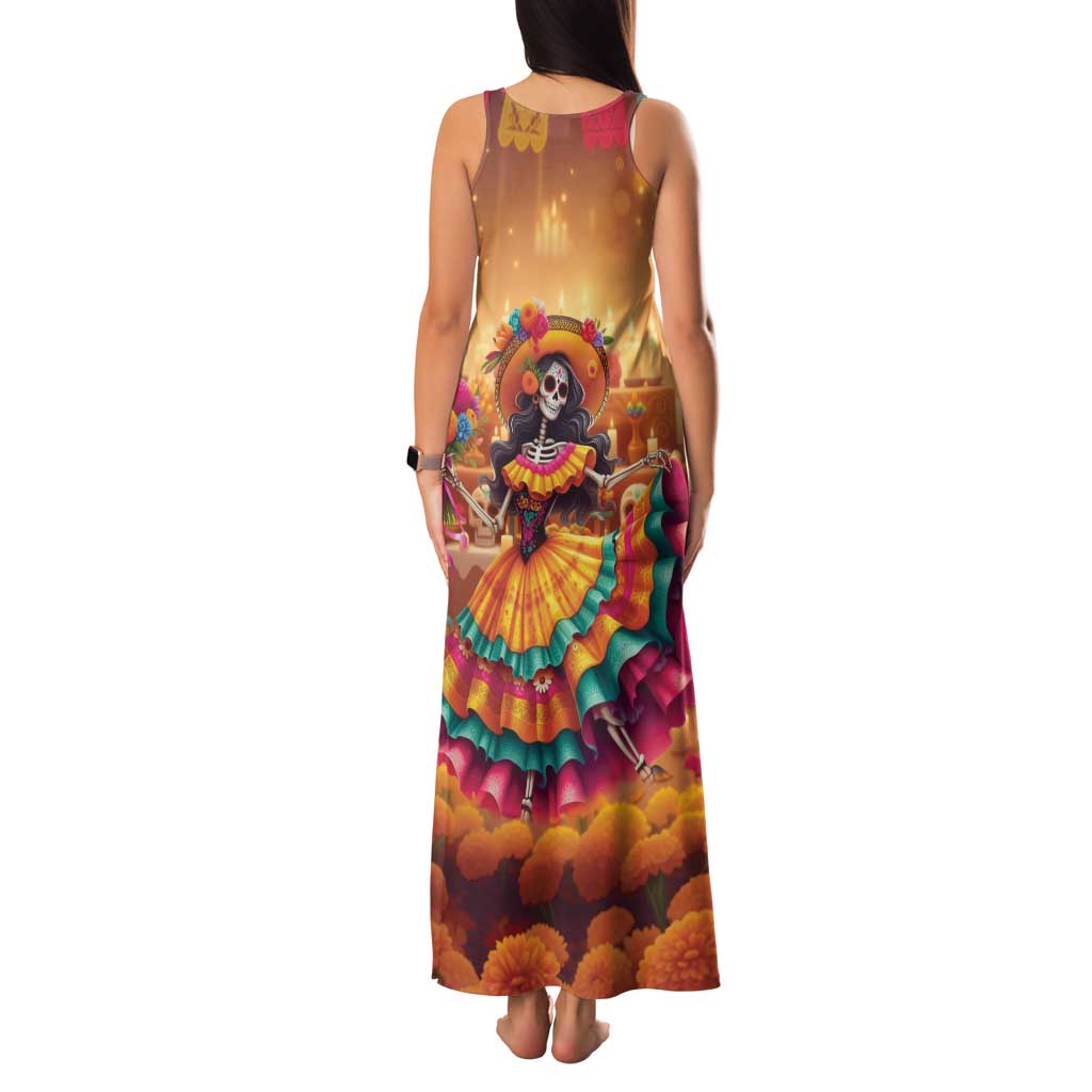 Mexico Day Of The Dead Family Matching Tank Maxi Dress and Hawaiian Shirt Día de los Muertos Catrina - Wonder Print Shop