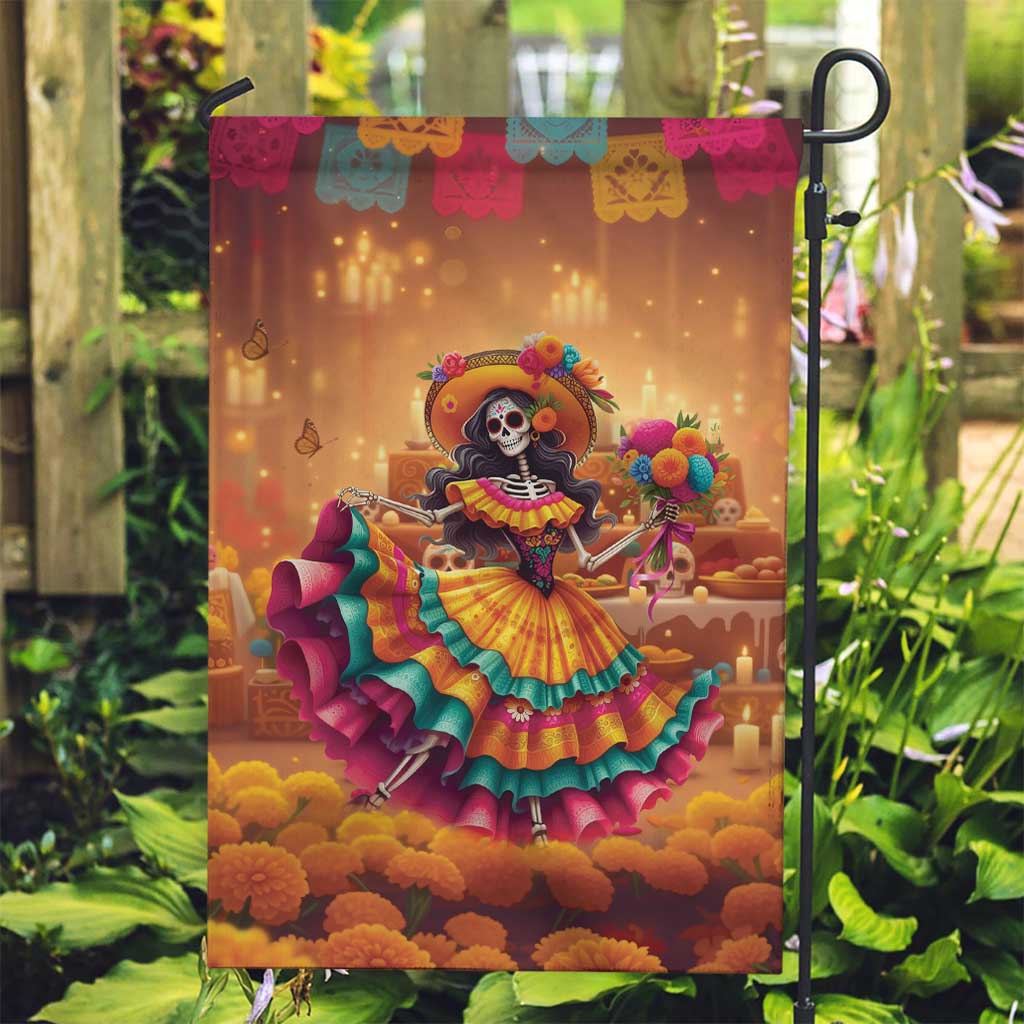 Mexico Day Of The Dead Garden Flag Día de los Muertos Catrina - Wonder Print Shop
