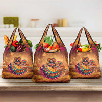 Mexico Day Of The Dead Grocery Bag Día de los Muertos Catrina - Wonder Print Shop