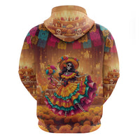 Mexico Day Of The Dead Hoodie Día de los Muertos Catrina - Wonder Print Shop