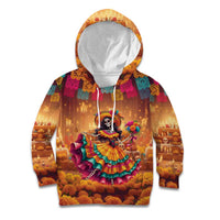Mexico Day Of The Dead Kid Hoodie Día de los Muertos Catrina - Wonder Print Shop