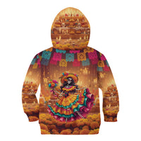 Mexico Day Of The Dead Kid Hoodie Día de los Muertos Catrina - Wonder Print Shop