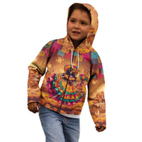 Mexico Day Of The Dead Kid Hoodie Día de los Muertos Catrina - Wonder Print Shop