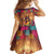 Mexico Day Of The Dead Kid Short Sleeve Dress Día de los Muertos Catrina - Wonder Print Shop