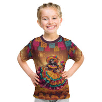 Mexico Day Of The Dead Kid T Shirt Día de los Muertos Catrina - Wonder Print Shop