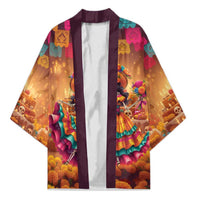 Mexico Day Of The Dead Kimono Día de los Muertos Catrina - Wonder Print Shop