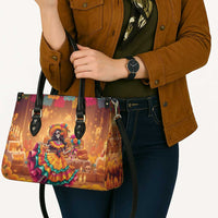Mexico Day Of The Dead Leather Bag Día de los Muertos Catrina - Wonder Print Shop