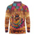 Mexico Day Of The Dead Long Sleeve Polo Shirt Día de los Muertos Catrina - Wonder Print Shop