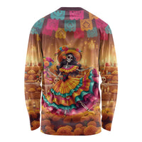 Mexico Day Of The Dead Long Sleeve Shirt Día de los Muertos Catrina - Wonder Print Shop