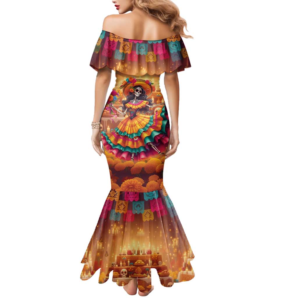 Mexico Day Of The Dead Mermaid Dress Día de los Muertos Catrina - Wonder Print Shop