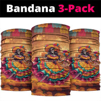 Mexico Day Of The Dead Neck Gaiter Día de los Muertos Catrina - Wonder Print Shop