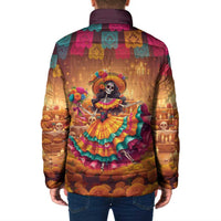 Mexico Day Of The Dead Padded Jacket Día de los Muertos Catrina - Wonder Print Shop