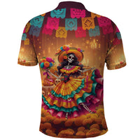 Mexico Day Of The Dead Polo Shirt Día de los Muertos Catrina - Wonder Print Shop