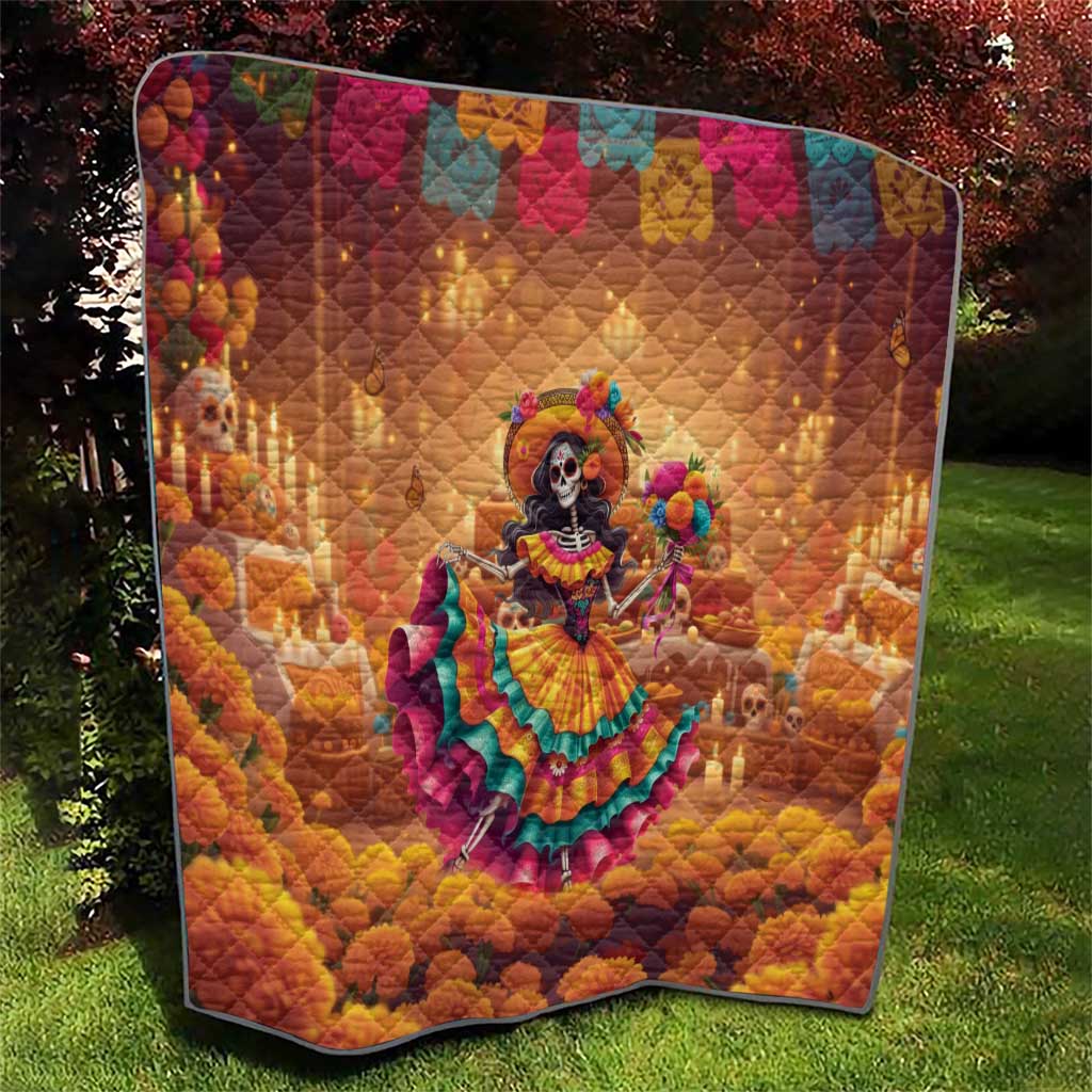 Mexico Day Of The Dead Quilt Día de los Muertos Catrina - Wonder Print Shop