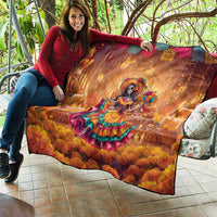 Mexico Day Of The Dead Quilt Día de los Muertos Catrina - Wonder Print Shop