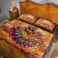 Mexico Day Of The Dead Quilt Bed Set Día de los Muertos Catrina - Wonder Print Shop