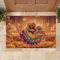 Mexico Day Of The Dead Rubber Doormat Día de los Muertos Catrina - Wonder Print Shop