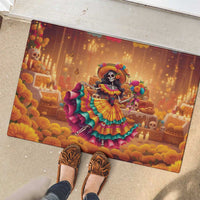 Mexico Day Of The Dead Rubber Doormat Día de los Muertos Catrina - Wonder Print Shop