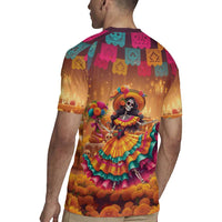 Mexico Day Of The Dead Rugby Jersey Día de los Muertos Catrina - Wonder Print Shop