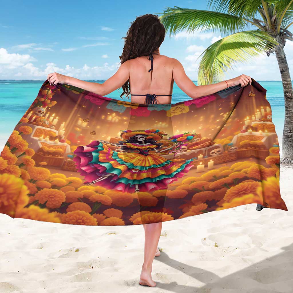 Mexico Day Of The Dead Sarong Día de los Muertos Catrina - Wonder Print Shop