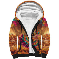 Mexico Day Of The Dead Sherpa Hoodie Día de los Muertos Catrina - Wonder Print Shop