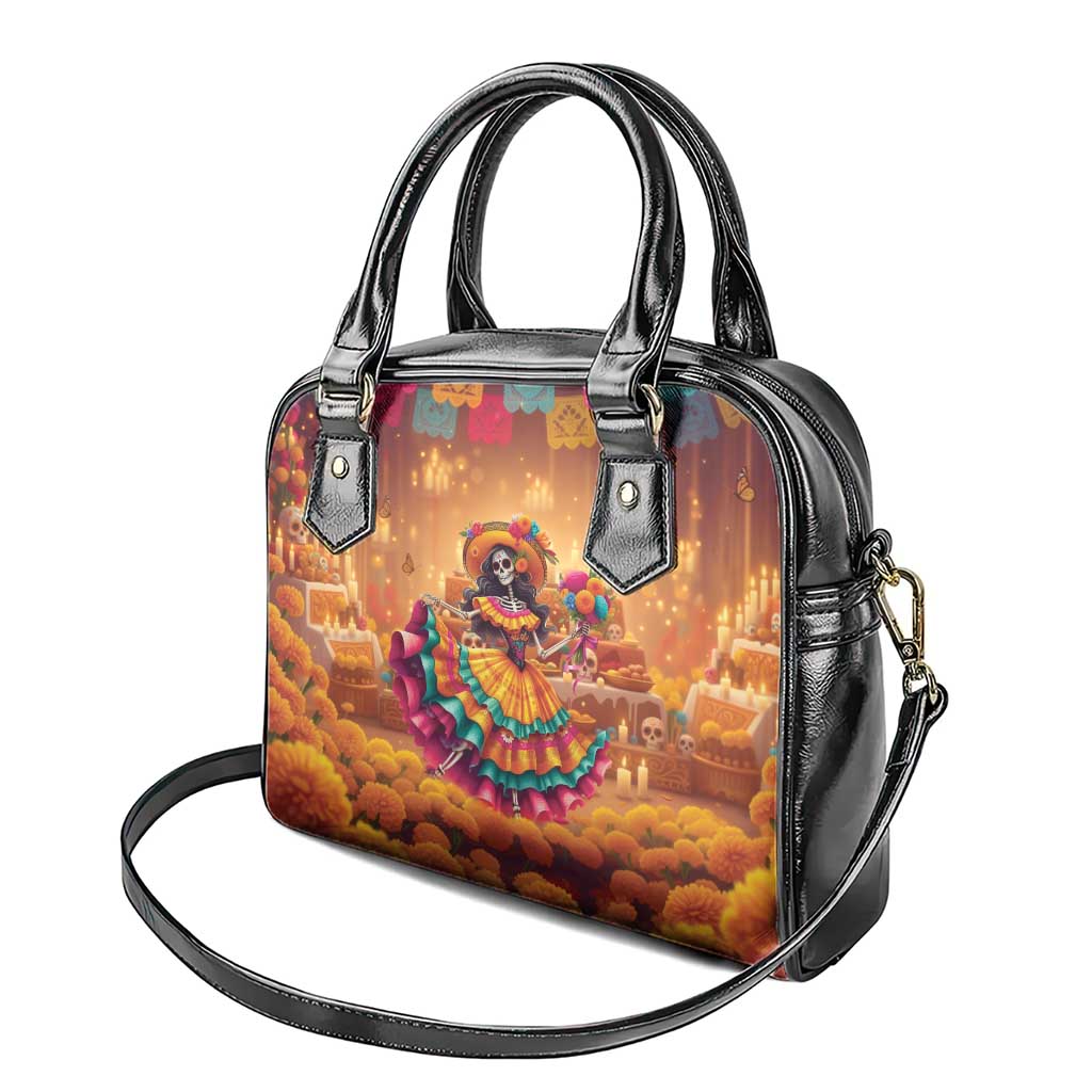 Mexico Day Of The Dead Shoulder Handbag Día de los Muertos Catrina - Wonder Print Shop