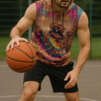 Mexico Day Of The Dead Sleeveless Hoodie Día de los Muertos Catrina - Wonder Print Shop