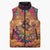 Mexico Day Of The Dead Sleeveless Puffer Jacket Día de los Muertos Catrina - Wonder Print Shop