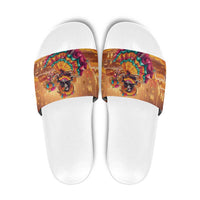 Mexico Day Of The Dead Slide Sandals Día de los Muertos Catrina - Wonder Print Shop