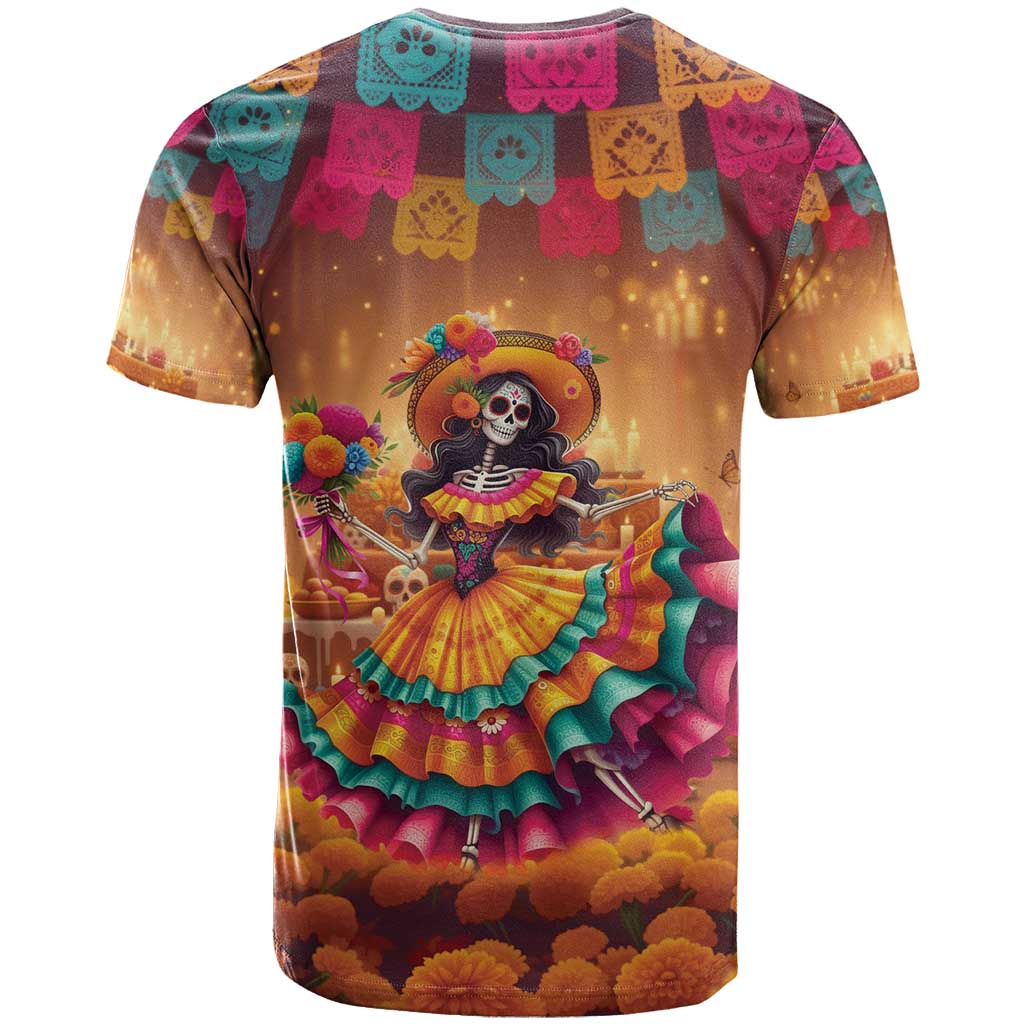 Mexico Day Of The Dead T Shirt Día de los Muertos Catrina - Wonder Print Shop