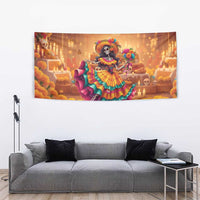 Mexico Day Of The Dead Tapestry Día de los Muertos Catrina - Wonder Print Shop