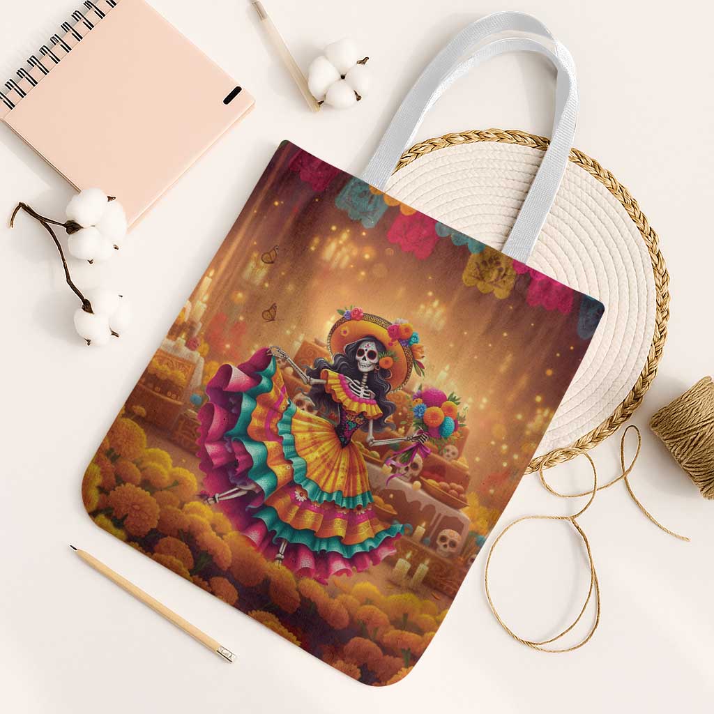 Mexico Day Of The Dead Tote Bag Día de los Muertos Catrina - Wonder Print Shop