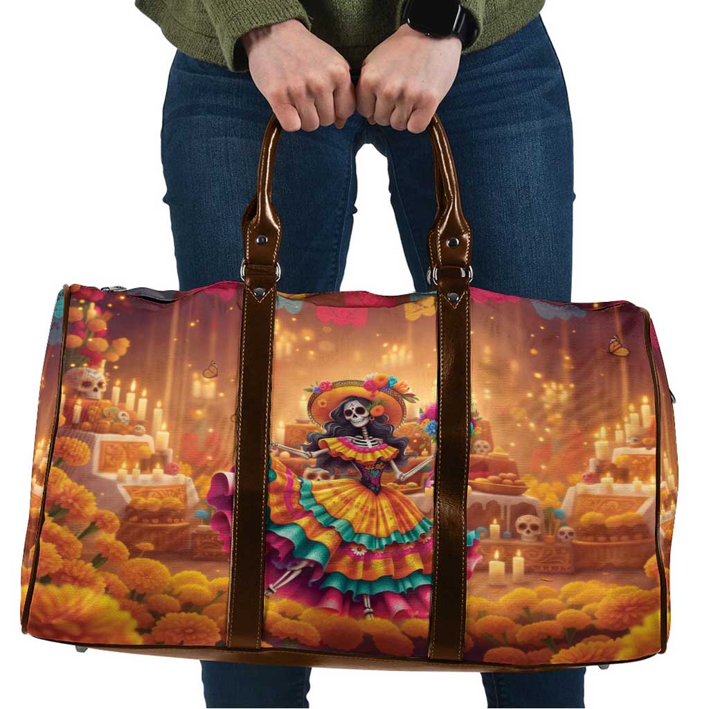 Mexico Day Of The Dead Travel Bag Día de los Muertos Catrina - Wonder Print Shop