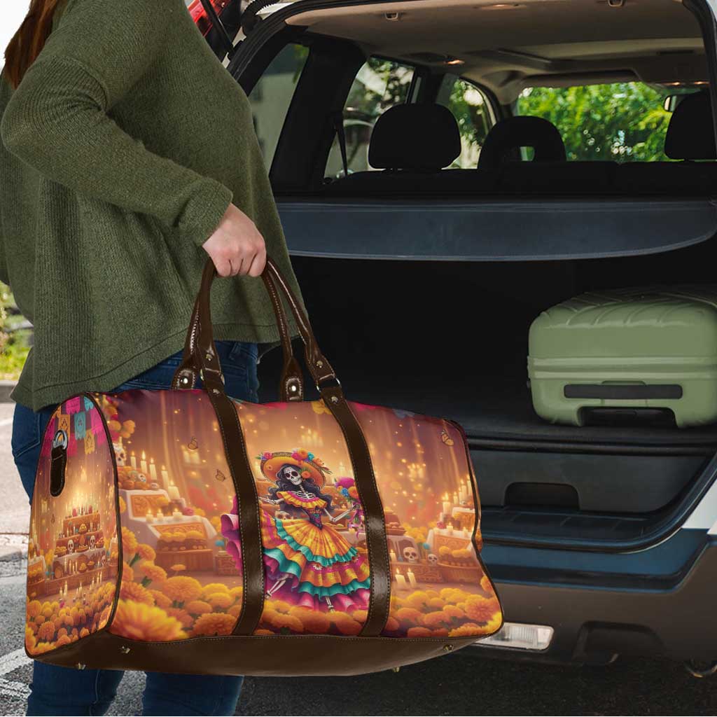 Mexico Day Of The Dead Travel Bag Día de los Muertos Catrina - Wonder Print Shop