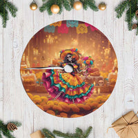 Mexico Day Of The Dead Tree Skirt Día de los Muertos Catrina - Wonder Print Shop