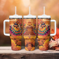 Mexico Day Of The Dead Tumbler With Handle Día de los Muertos Catrina - Wonder Print Shop