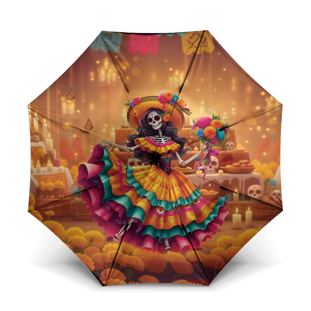 Mexico Day Of The Dead Umbrella Día de los Muertos Catrina - Wonder Print Shop