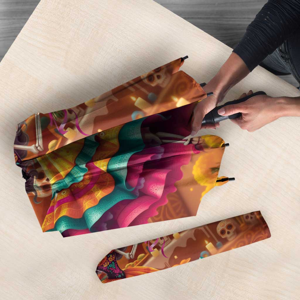 Mexico Day Of The Dead Umbrella Día de los Muertos Catrina - Wonder Print Shop