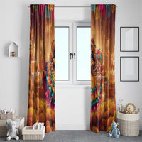 Mexico Day Of The Dead Window Curtain Día de los Muertos Catrina - Wonder Print Shop