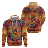 Mexico Day Of The Dead Zip Hoodie Día de los Muertos Catrina - Wonder Print Shop