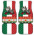 Mexico Christmas Car Mats Cute Axolotl with Flag Style - Wonder Print Shop