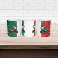 Mexico Christmas Ceramic Mug Cute Axolotl with Flag Style - Wonder Print Shop