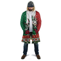 Mexico Christmas Cloak Cute Axolotl with Flag Style - Wonder Print Shop