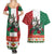 Mexico Christmas Couples Matching Summer Maxi Dress and Hawaiian Shirt Cute Axolotl with Flag Style - Wonder Print Shop