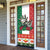 Mexico Christmas Door Cover Cute Axolotl with Flag Style - Wonder Print Shop