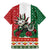 Mexico Christmas Family Matching Mermaid Dress and Hawaiian Shirt Cute Axolotl with Flag Style - Wonder Print Shop