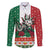 Mexico Christmas Family Matching Mermaid Dress and Hawaiian Shirt Cute Axolotl with Flag Style - Wonder Print Shop