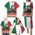 Mexico Christmas Family Matching Puletasi and Hawaiian Shirt Cute Axolotl with Flag Style - Wonder Print Shop